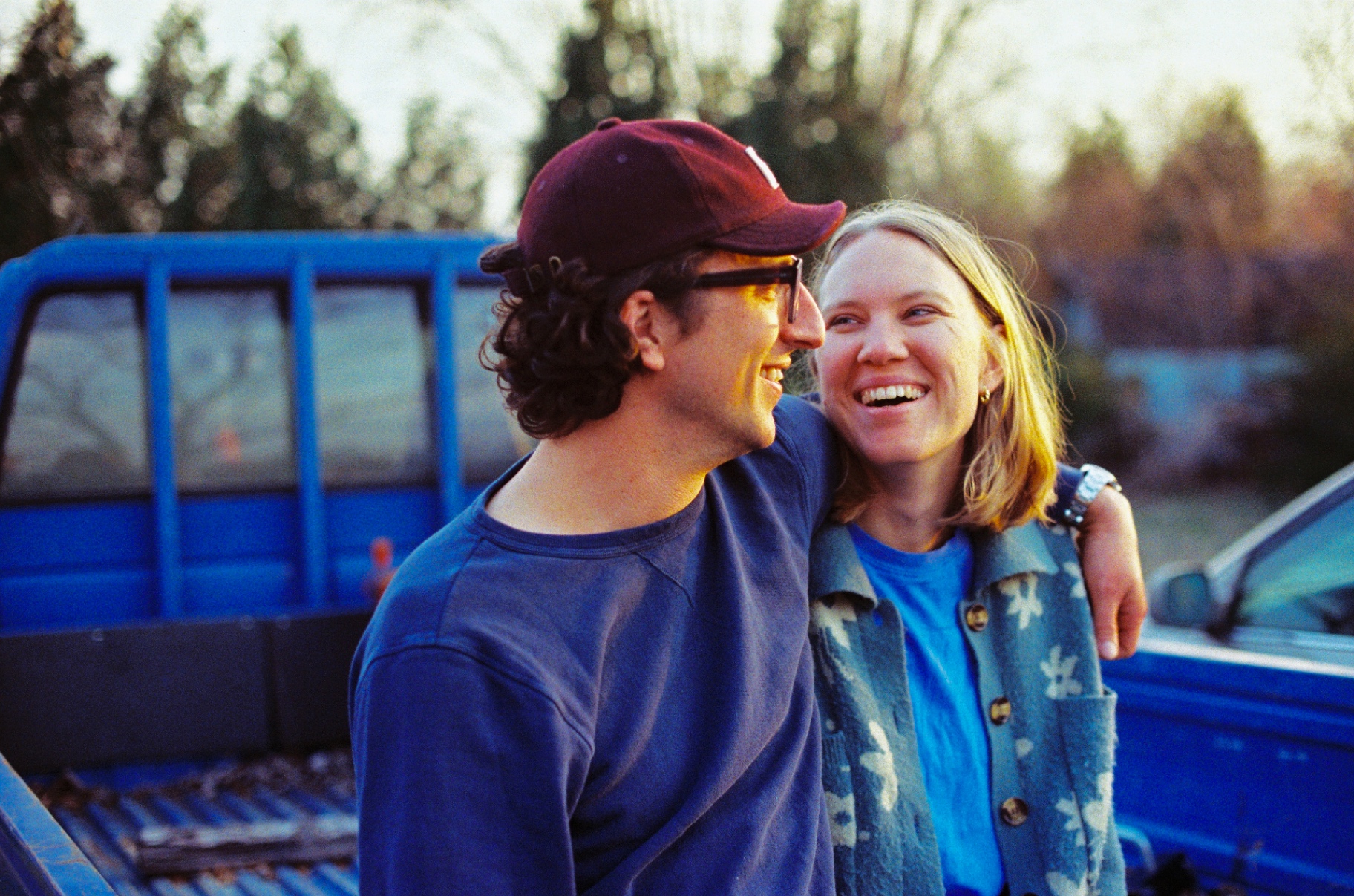 Blake and Josh laughing together